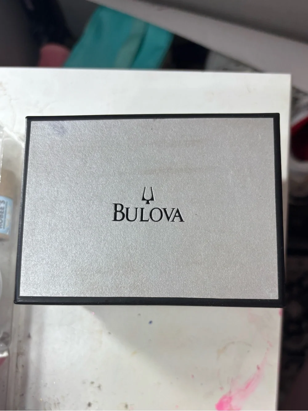 Bulova Silver Stainless Steel Watch Pair with Black and White Dials